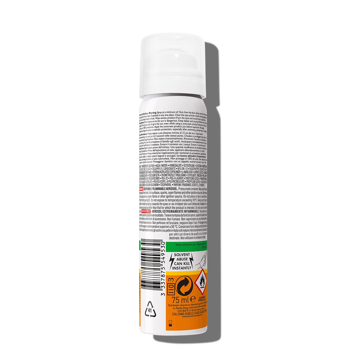 La Roche Posay ProductPage Sun Anthelios Mist Spf50 75ml 3337875549530