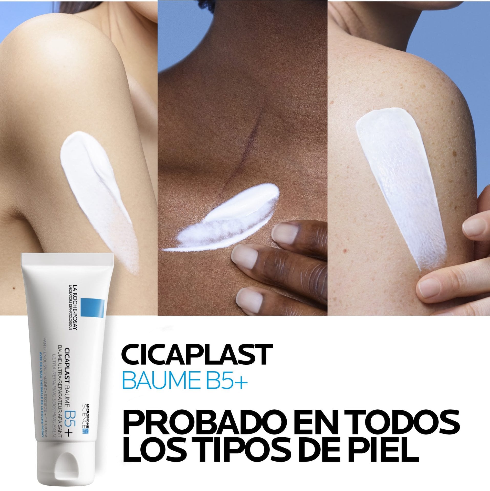 Cicaplast Baume b5+ probada en todos los tipos de piel